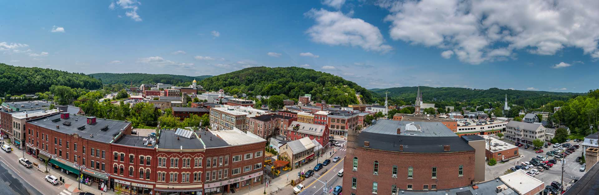 Panoramic view of Montpelier