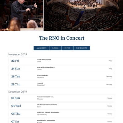 Concerts Page