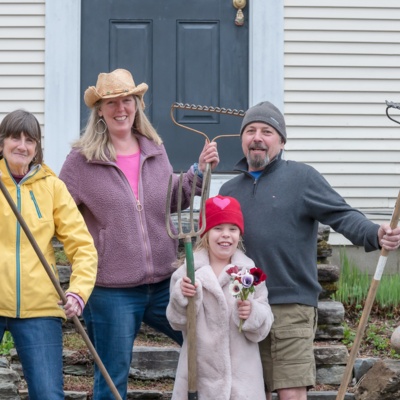 Sharon, Perrin, John, and Maya