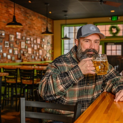 Don't get between a good man and his beer.<br>