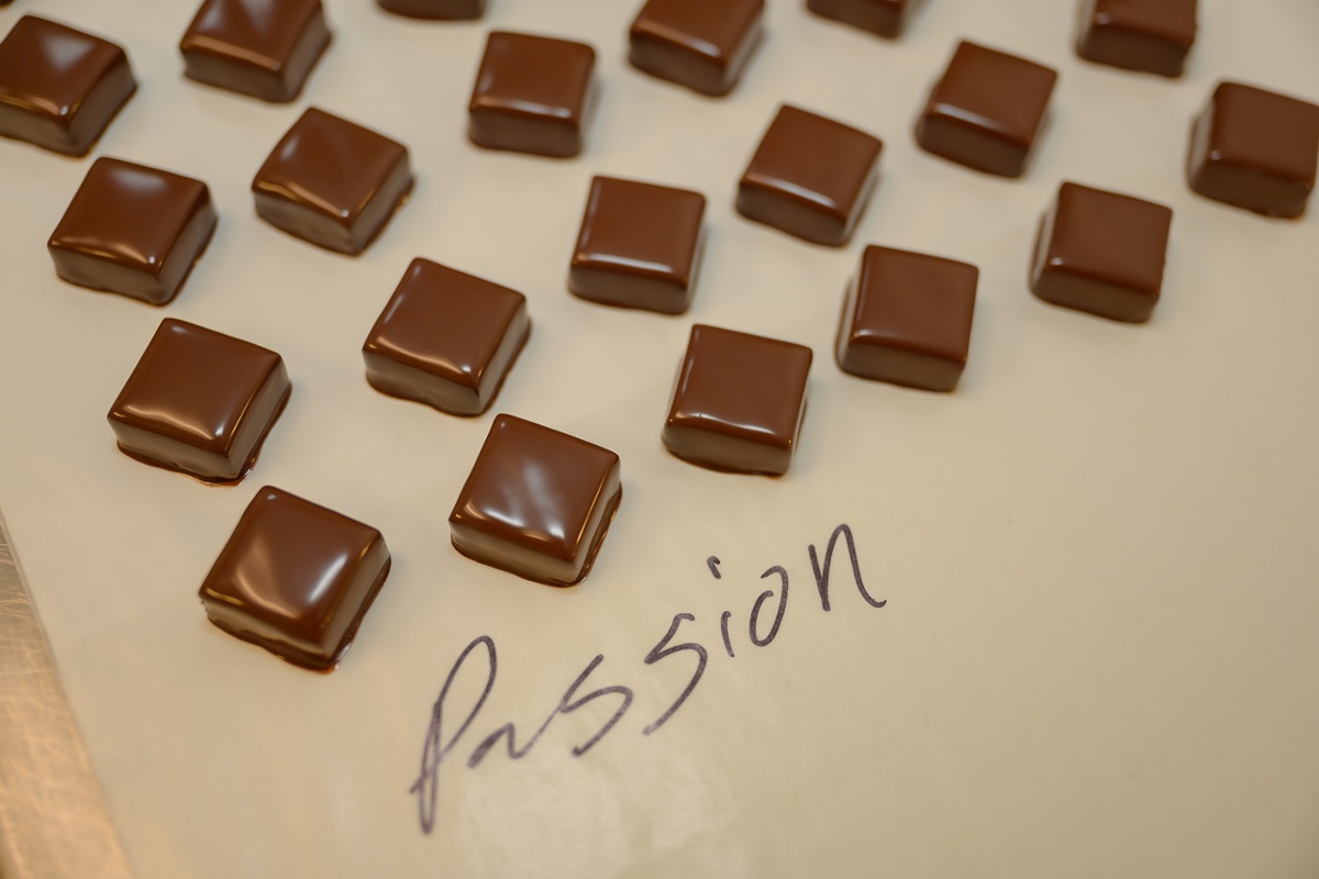 Passion fruit truffles.