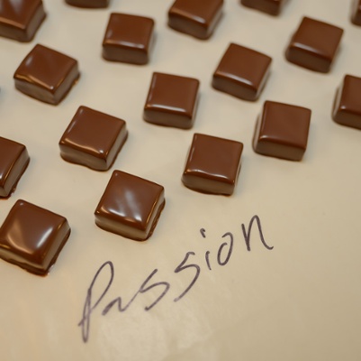 Passion fruit truffles.