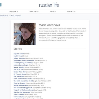 Contributor Page