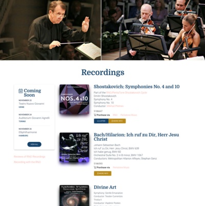 Recordings Page