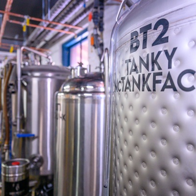 Perfectly named brewing tank.<br>