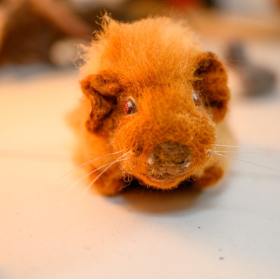 Lifelike Guinea pig.