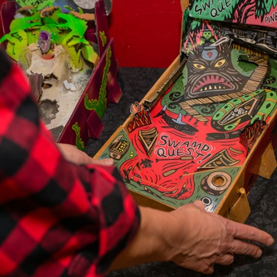 Ben plays a bit of Swamp Quest.<br>